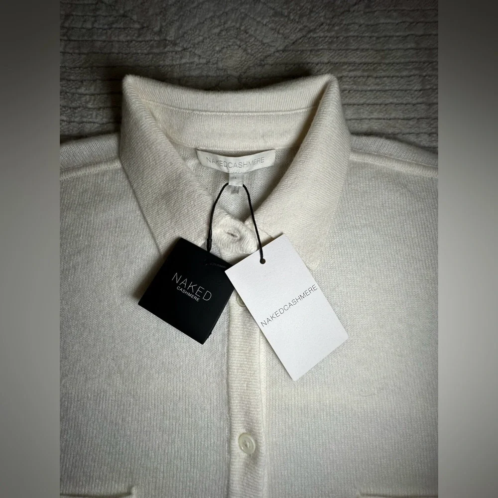Naked Cashmere Rue Button-Up Cashmere Top - Picture 3 of 3